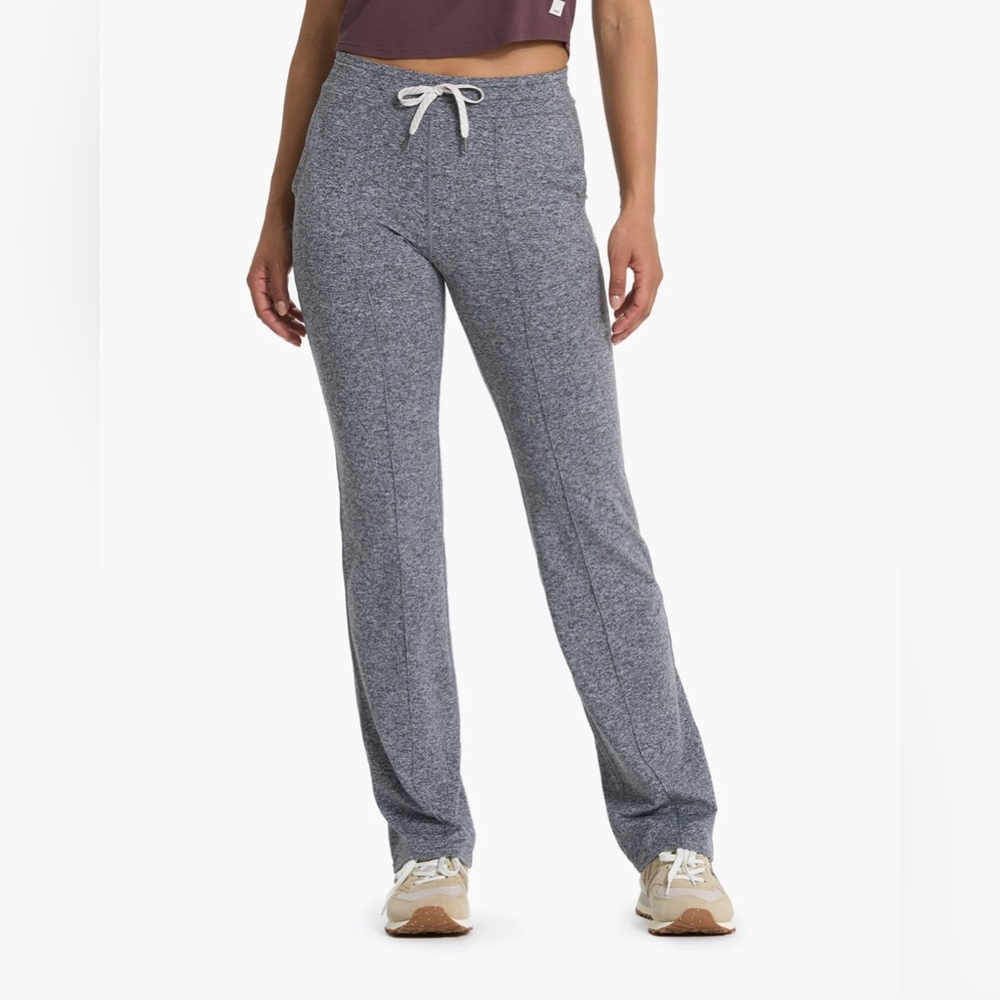 Halo Wide Leg Flag Pant - Heather Gray